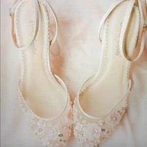 Bella belle shoes Rosa blush low heel pearl